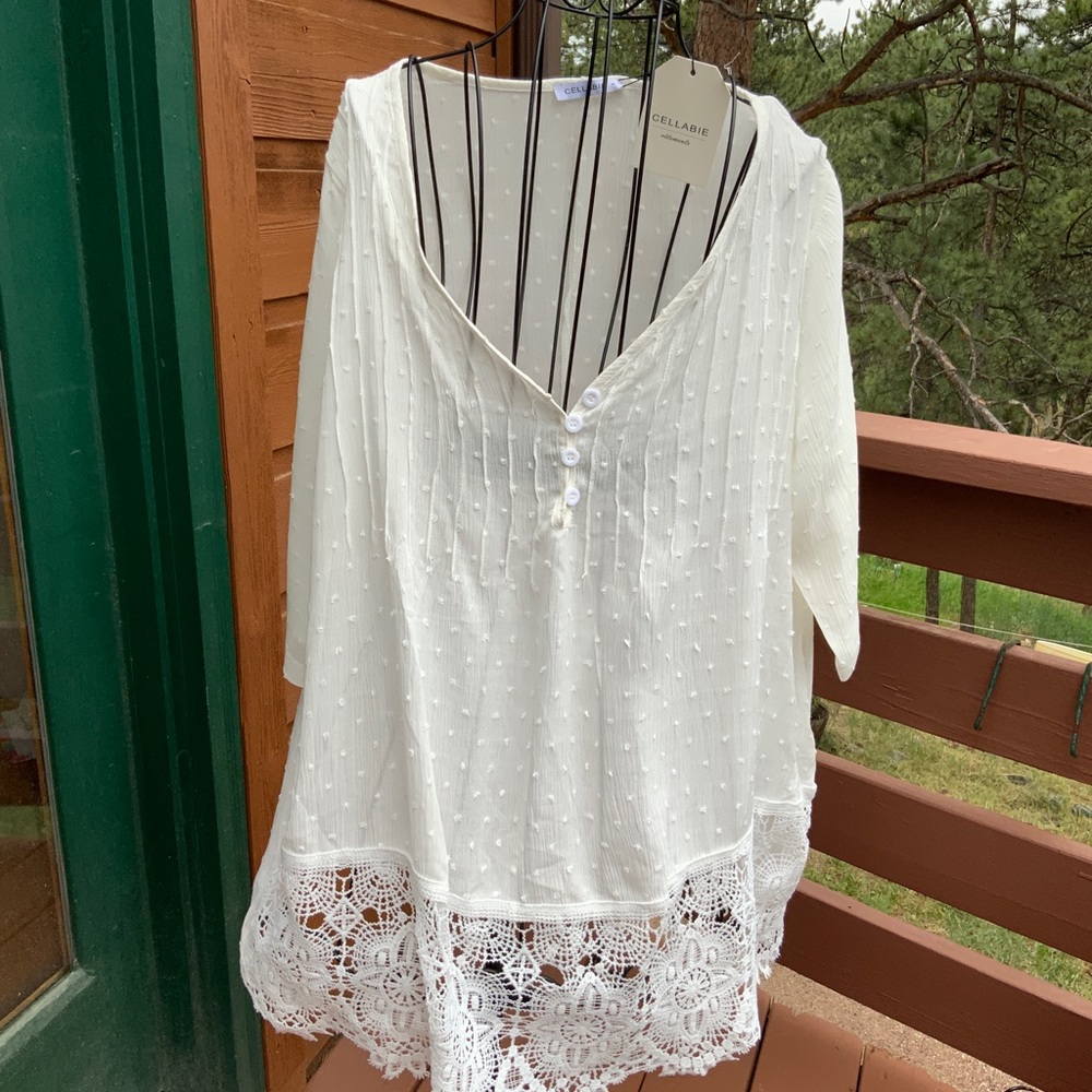 Cellabie white blouse